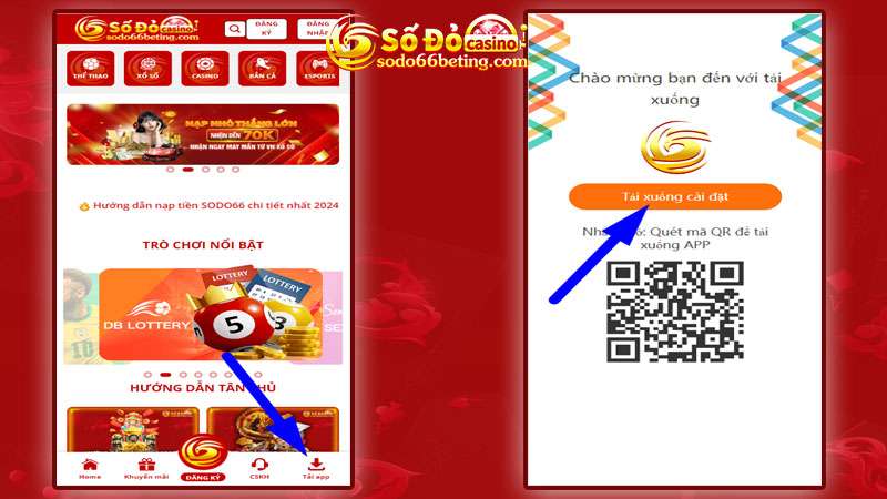 Quét mã QR để tải app sodo66 về điện thoại