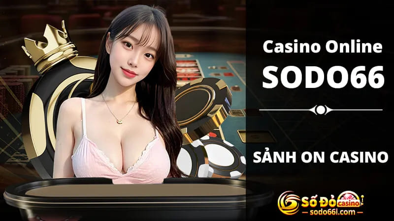 Sảnh ON CASINO sodo66 cùng dealer xinh đẹp